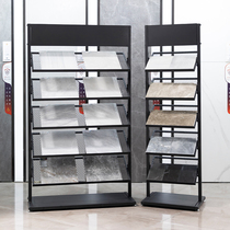 Stone sample show rack aluminium buckle plate integrated shelf colour card holder door colour plate floor placing sample block tile frame