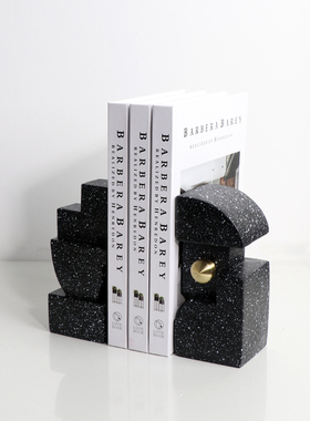 意式风博古架酒柜书房装饰摆件