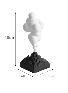 艺术风火山爆发客厅卧室装饰品