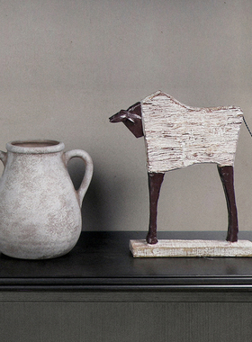 美式复古创意客厅玄关装饰马摆件样板间家用酒柜电视柜茶室乔迁礼