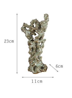 现代新中式风陶瓷书房仿太湖石