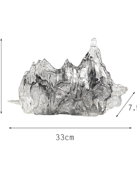 新中式风水墨山意境电视柜摆件