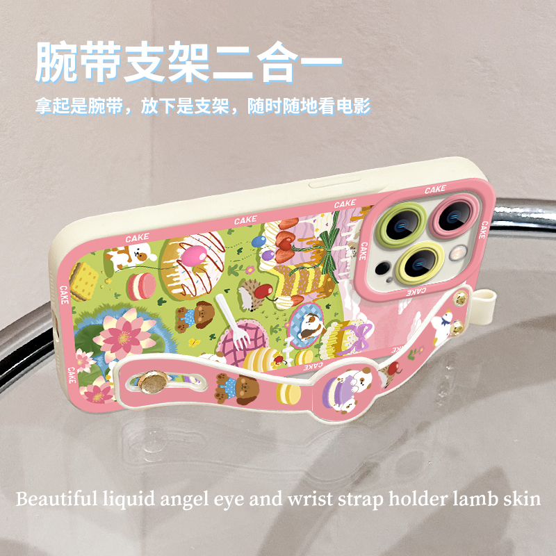 美味动漫适用小米13手机壳12s/12x新款腕带mi11pro/10青春版液态硅胶MI9全包镜头civi防摔xiaomi女mix4保护套