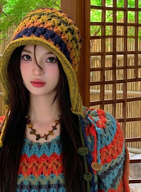 美拉德风天然石太阳不锈钢锁骨链