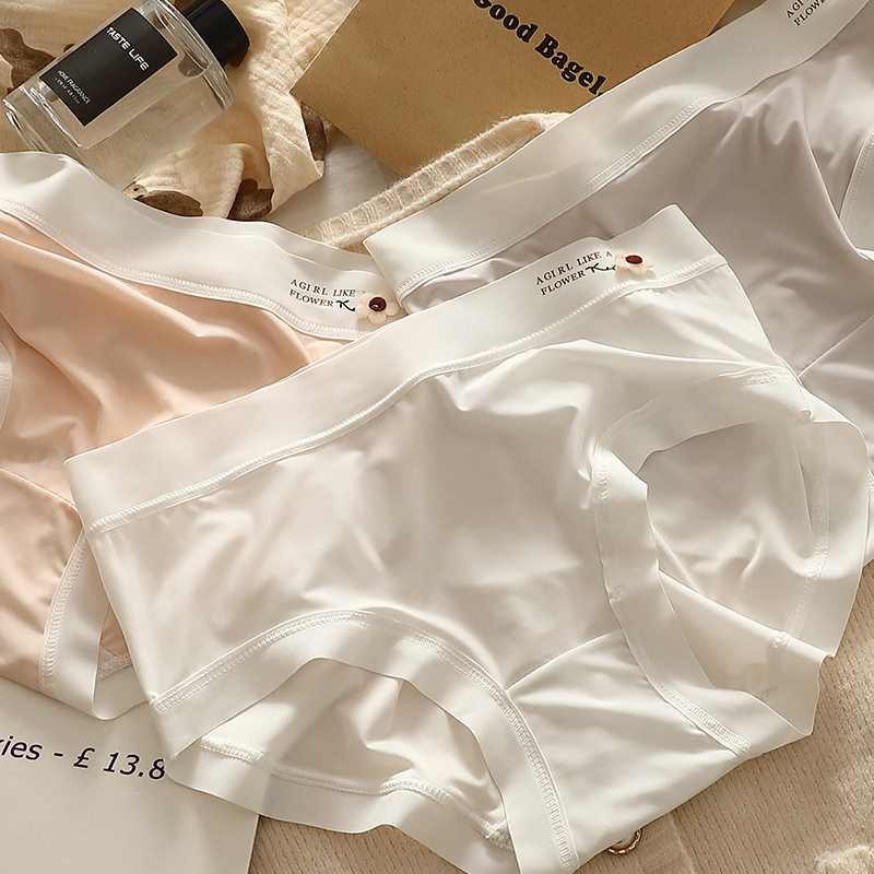 薄款女士冰丝内裤透气无痕超薄速干新款少女性感中腰纯棉裆内衣裤,淘宝优惠券,粉丝福利购,淘宝优惠卷