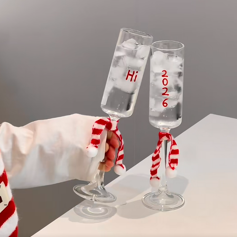 hi2026新款高脚杯轻奢葡萄酒杯家用红酒香槟酒杯氛围元旦高脚酒杯,淘宝优惠券,粉丝福利购,淘宝优惠卷