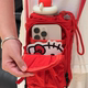 Bow tie ໂທລະສັບມືຖື crossbody bag water cup two-in-one work and commuting bag outdoor sport lightweight mini storage bag