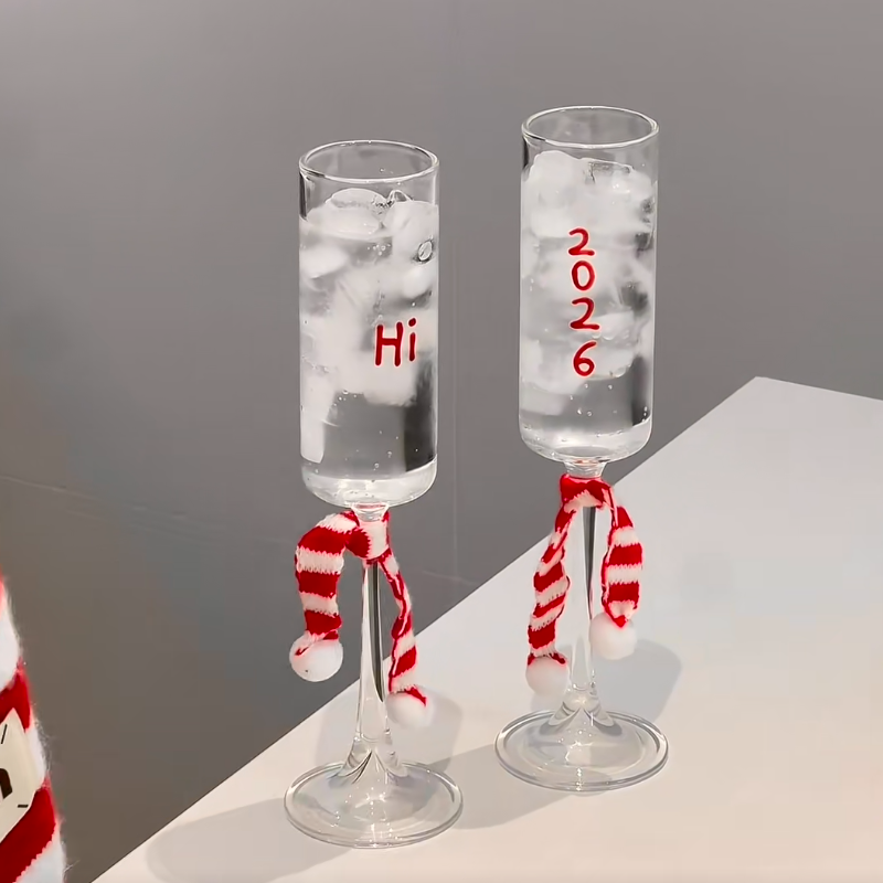 hi2026新款高脚杯轻奢葡萄酒杯家用红酒香槟酒杯氛围元旦高脚酒杯,淘宝优惠券,粉丝福利购,淘宝优惠卷