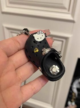 Kitty猫洞洞鞋项链甜酷时尚个性吊坠欧美流行可爱毛衣配饰高颜值