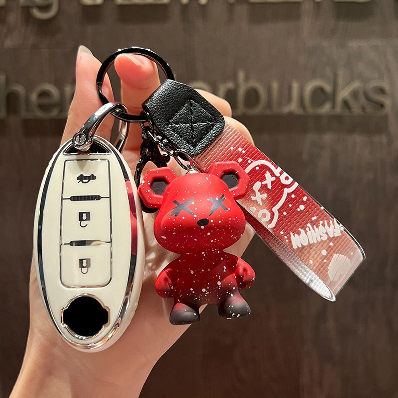 适用21款日产天籁钥匙套新轩逸奇骏扣骐达劲逍客包尼桑车蓝鸟壳女 - 图0