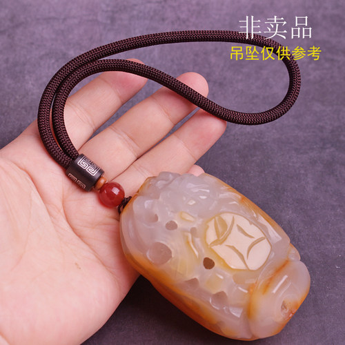 高档结实耐磨檀木失手绳金刚菩提手把玩挂件大气翡翠水晶文玩绳子 - 图3