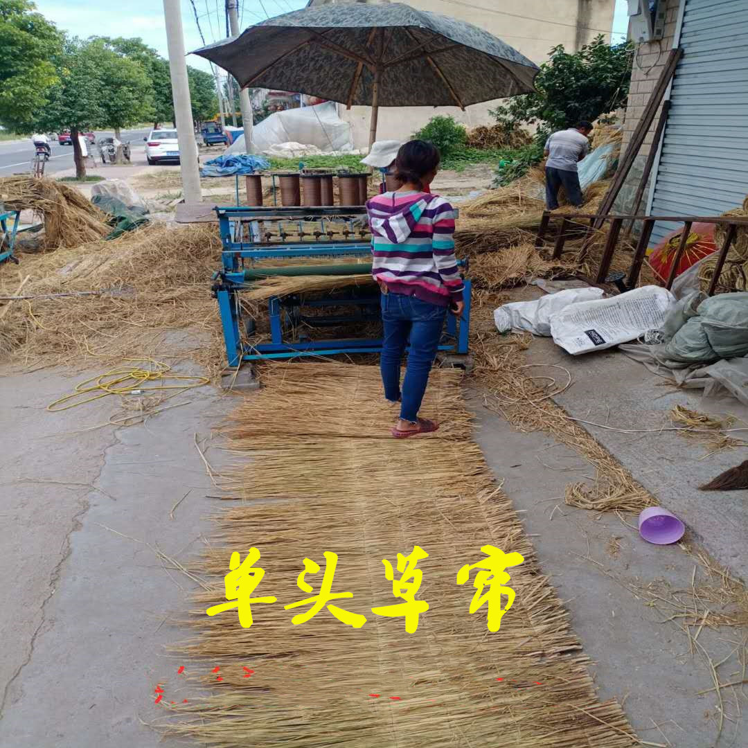 稻草帘保温保暖防冻草帘子道路防滑草垫子混凝土防冻草席装饰屋顶 - 图0