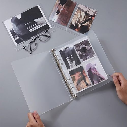 3寸5寸7寸活页相册私人定制logo拍立得明信片卡册照片收纳册透明A5收集册大容量收藏册少女心写真纪念册 - 图0