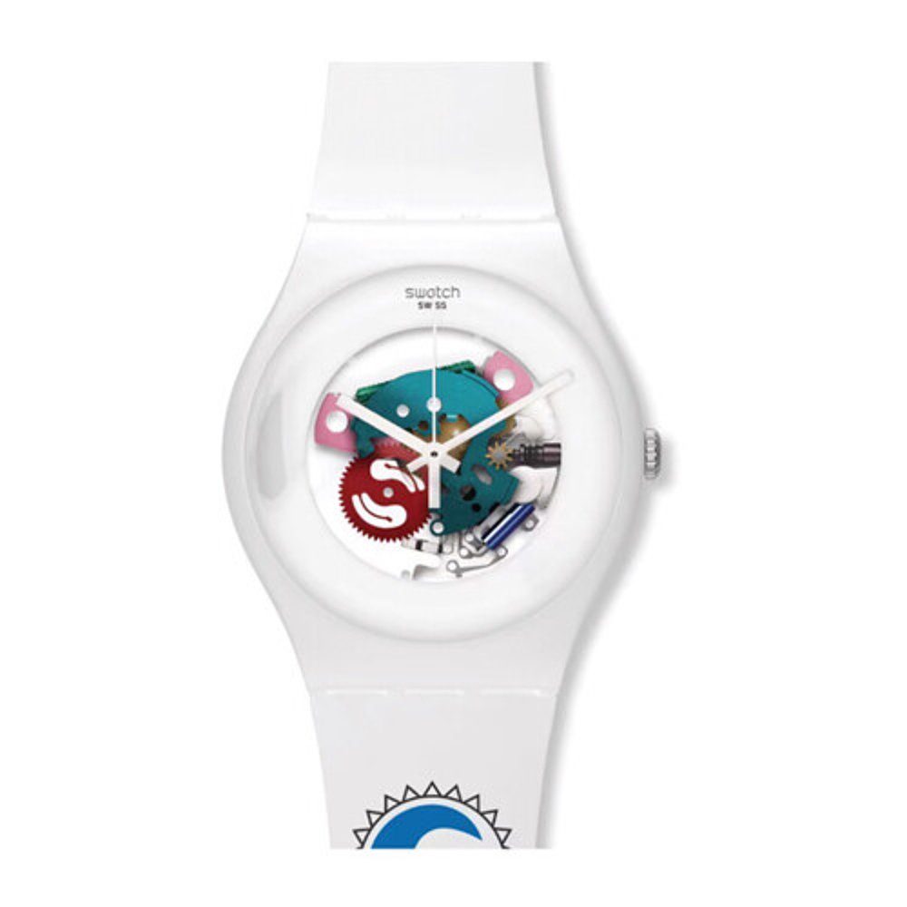 韩国直邮[SWATCH] 手表 男士 橡胶 WHITE LACQUER SUOW100 - 图2