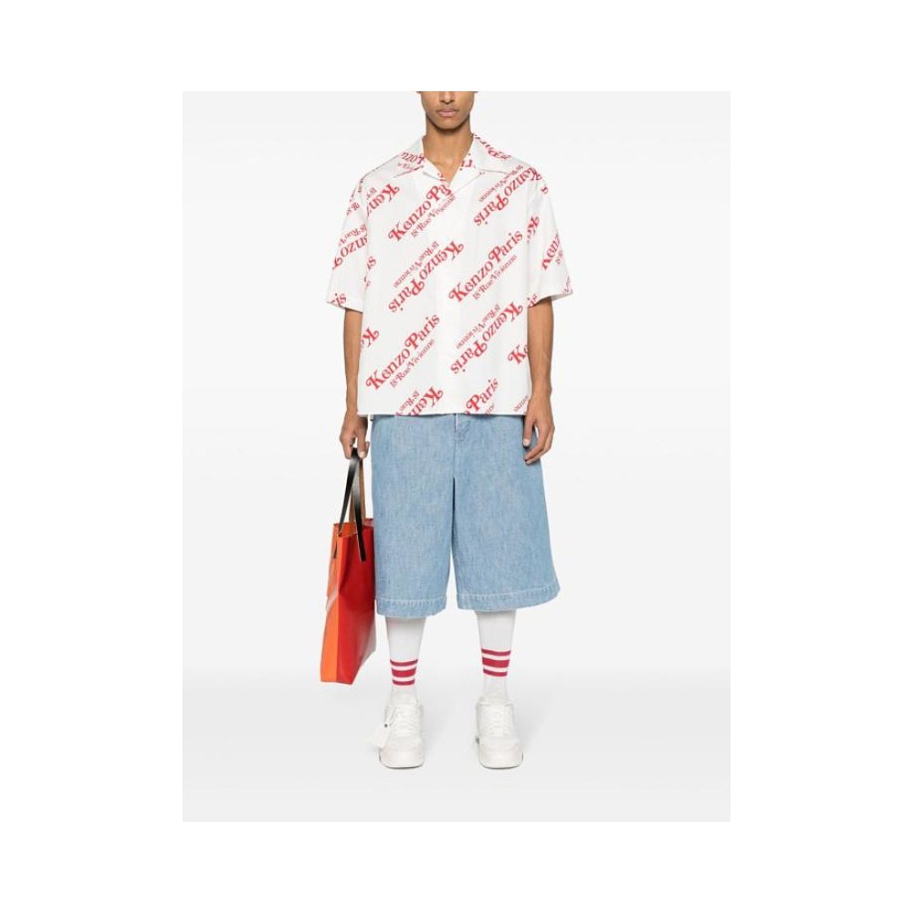 韩国直邮KENZO24SS长袖衬衫男FE55CH1119P4OFFWHITE - 图0