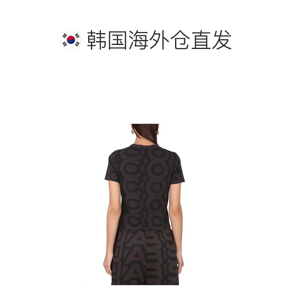 韩国直邮MARC JACOBS23SS短袖T恤女C605C08RE22 084BLACK - 图1