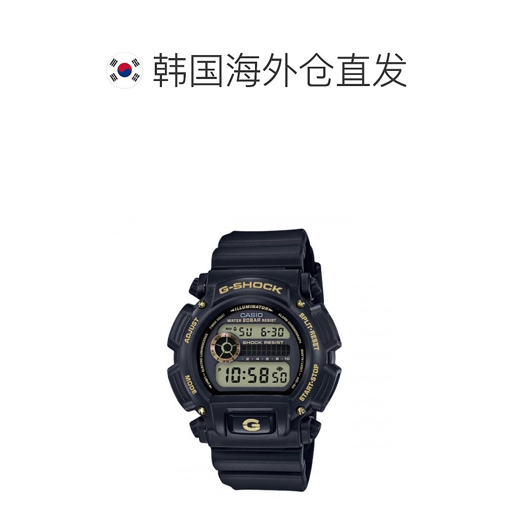 韩国直邮G-SHOCK 卡西欧复古运动小方块表DW-9052GBX-1A9DR-BLACK - 图1