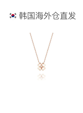 韩国直邮STONEHENGE 女士项链 SA24A74F 14k吊坠四叶草链子