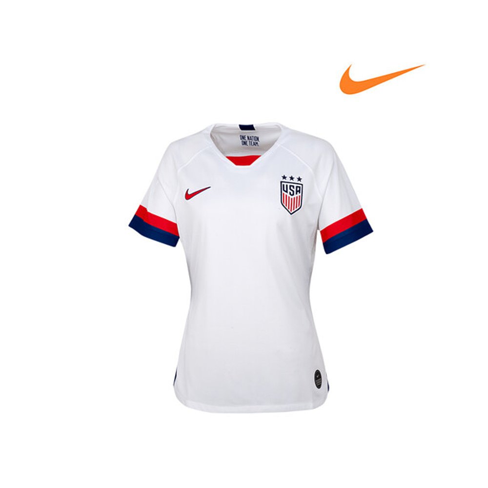 韩国直邮[NIKE]女士 USA BRT足球短袖 T恤-图0