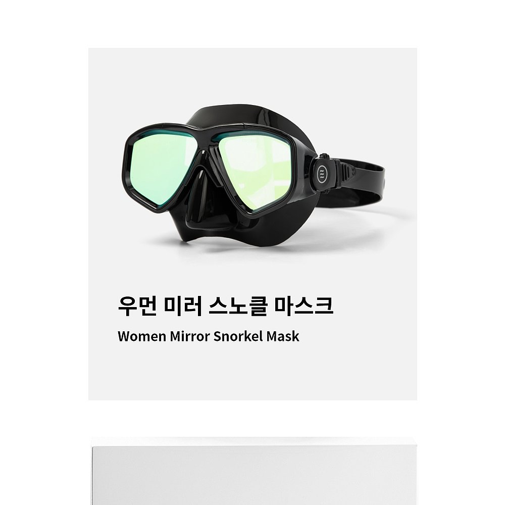 韩国直邮BARREL女士沙滩裤WOMEN MIRROR SNORKEL MASK BLACK 5003-图3