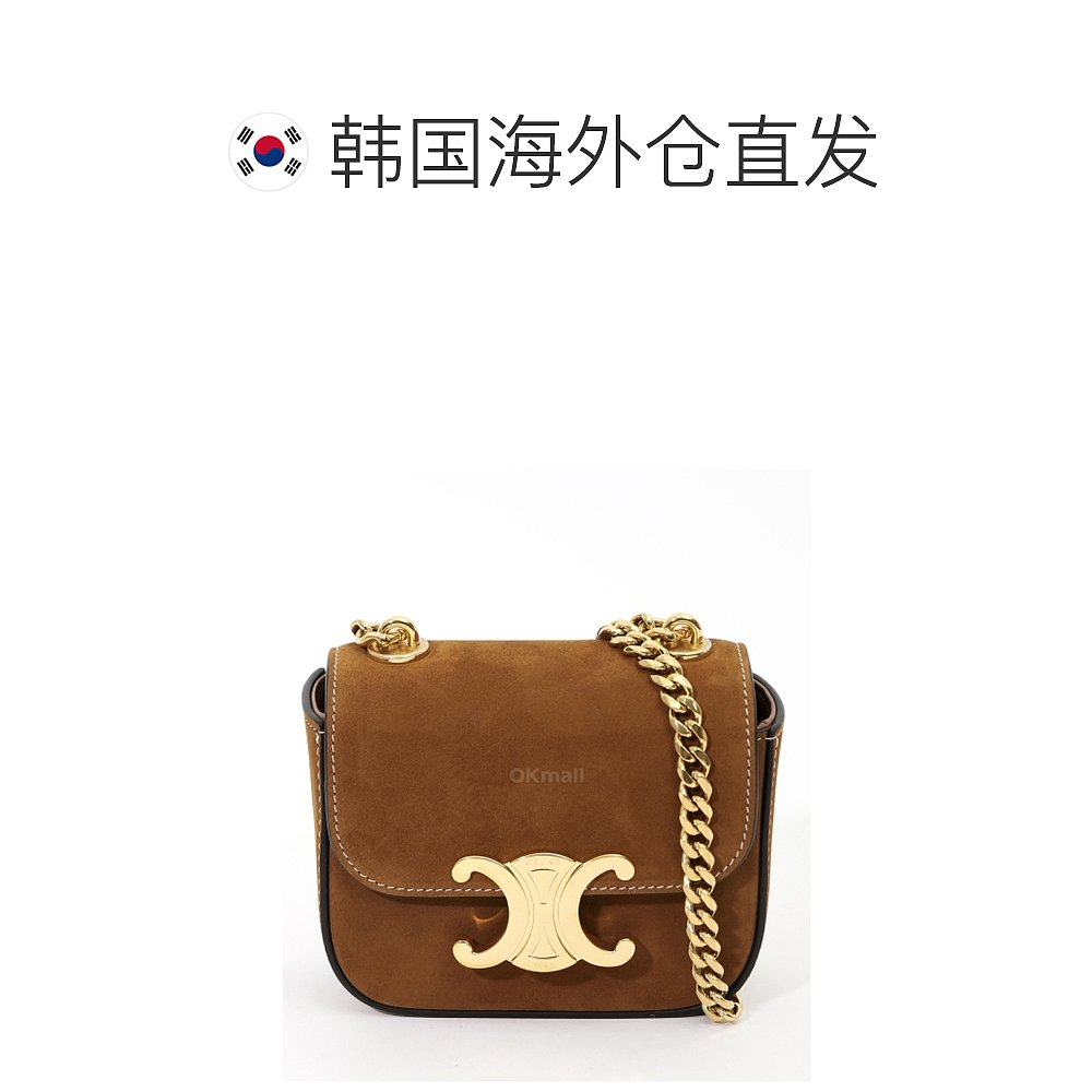 韩国直邮CELINE 磨砂小牛皮迷你链条包 Claude（10L843GS1 02CM） - 图1