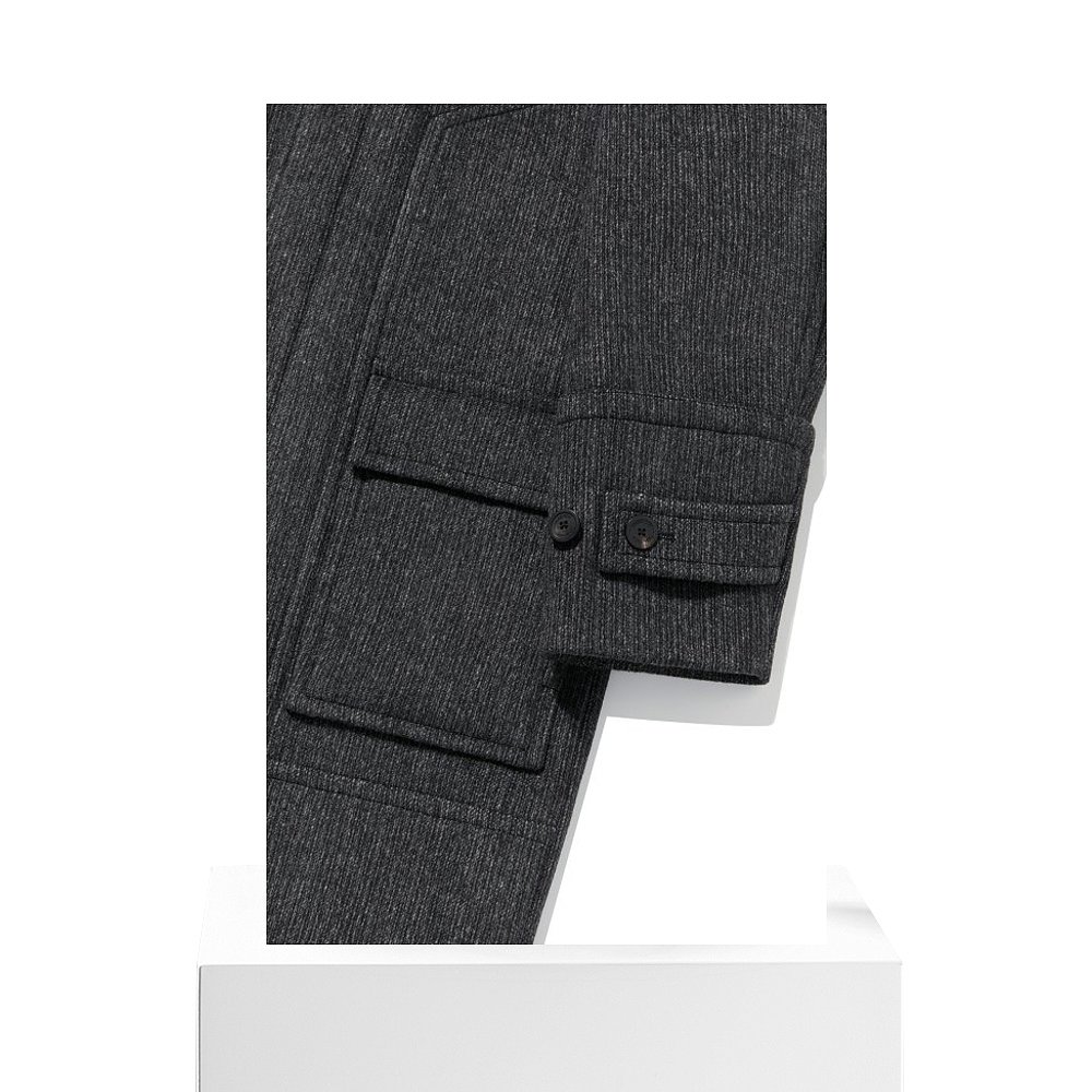 韩国直邮VIVASTUDIO 男士外套DIVIDE BALMACAN COAT [MULTI BLACK - 图3