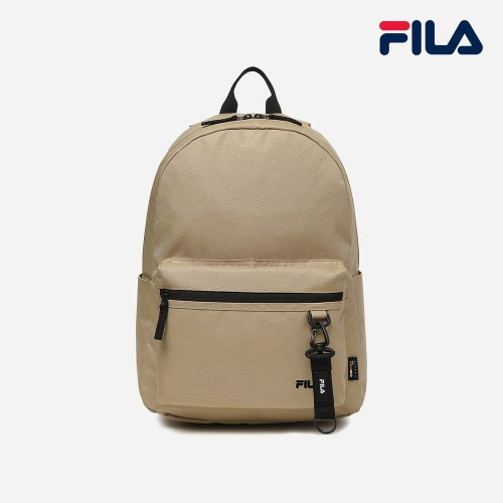 韩国直邮[FILA][官方] FILA Small Logo Coat Backpack Beige-图2