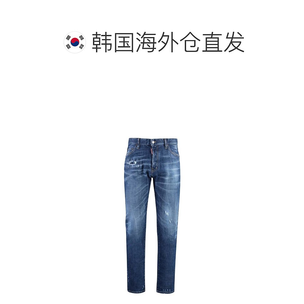 韩国直邮DSQUARED224SS牛仔直筒裤男S71LB1356S30872 470DENIM-图1