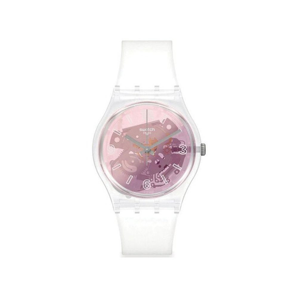 韩国直邮[Swatch] 手表 男女同款 JELL 粉红色 DISCO FEVER GE290 - 图0