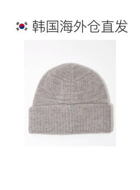 韩国直邮GANNI 棕色软羊毛便帽 (A6061 859) 毛线帽高级感 正品