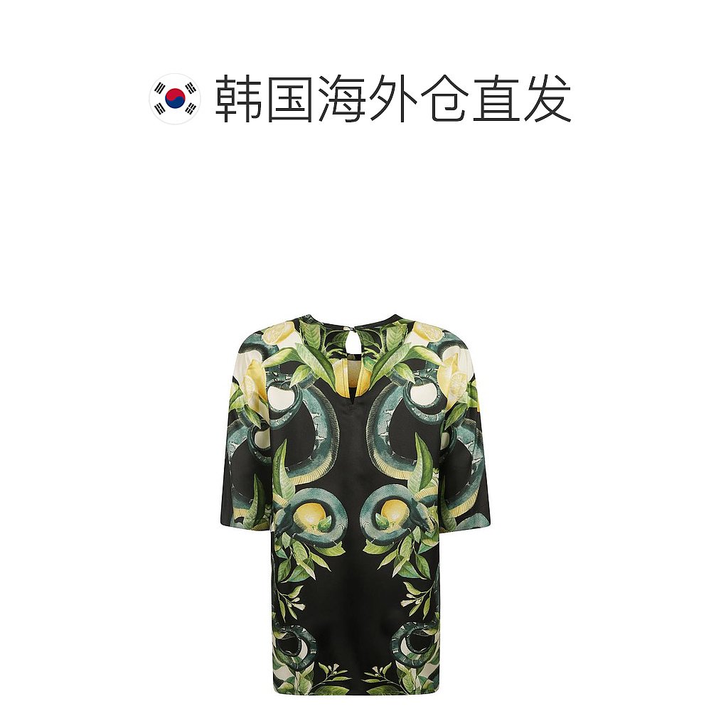 韩国直邮ROBERTO CAVALLI24SS短袖T恤女SKT644 4QL3005051Black-图1