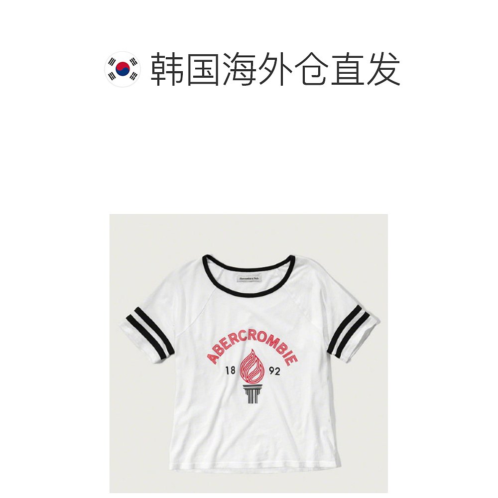 韩国直邮[Abercrmbie & Fitch] [ABERCRMBIE&FITCH;] 纯色 T恤 - 图1