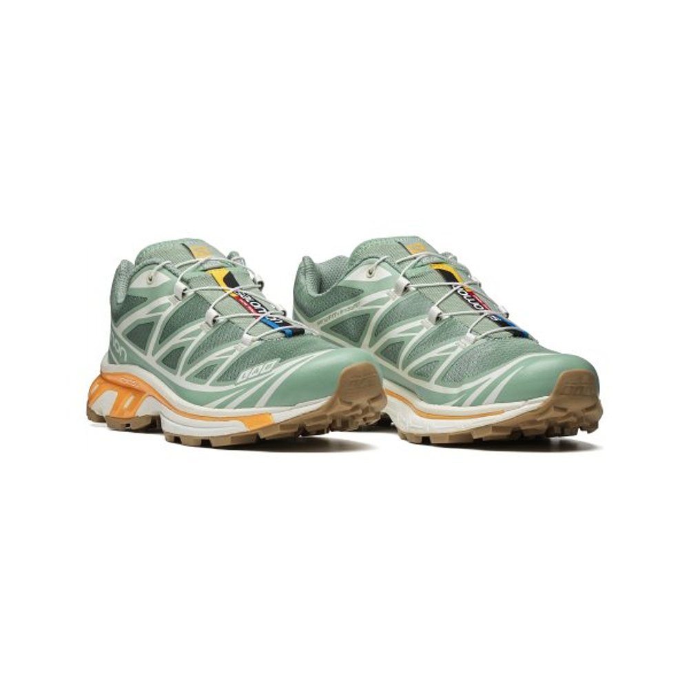 韩国直邮SALOMON公用休闲鞋XT-6- GRANITE GREEN/AQUA/BLAZING-图2