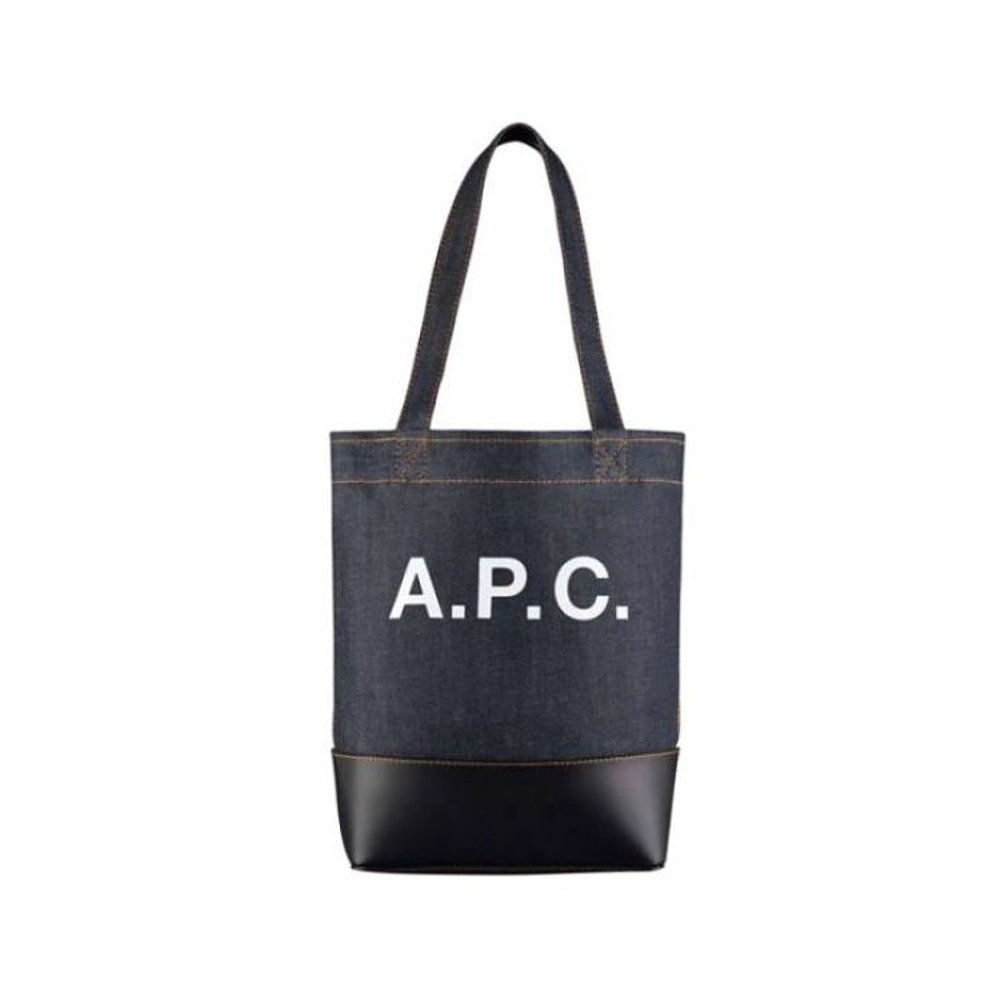 韩国直邮APC 单肩包 APC 小号牛仔布手提包 IAK DARK NAVY_ - 图0