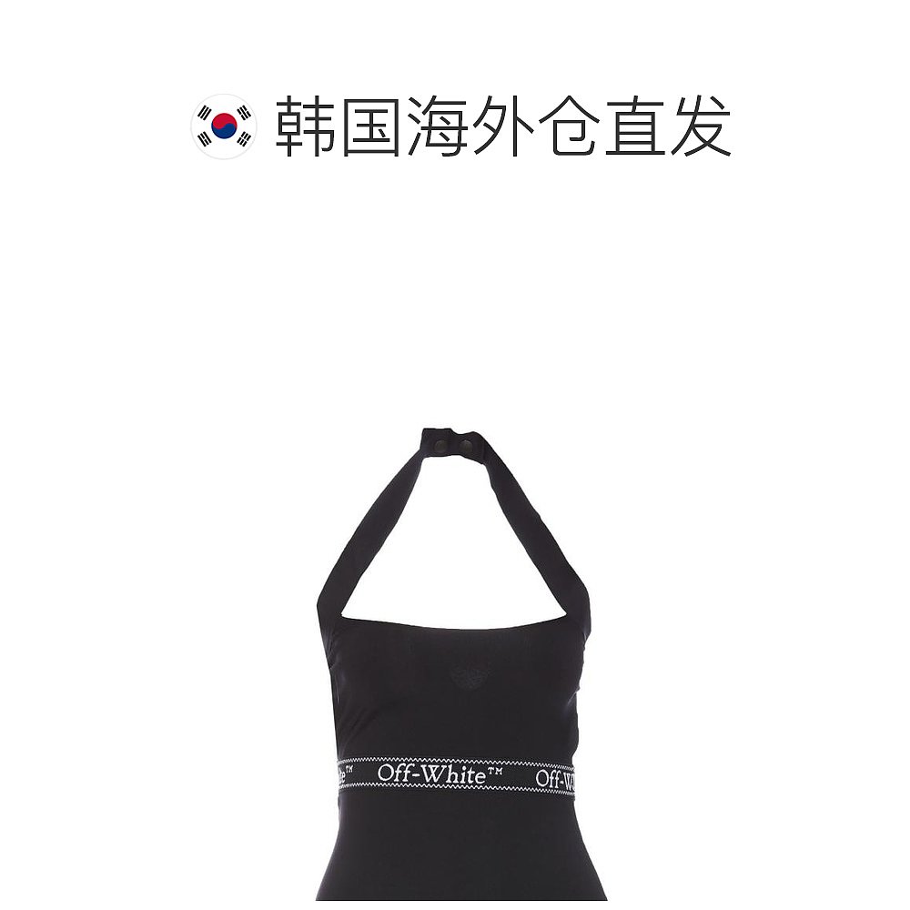 韩国直邮OFF WHITE24SS中长连衣裙女OWVT036S24JER0011001BLACK-图1