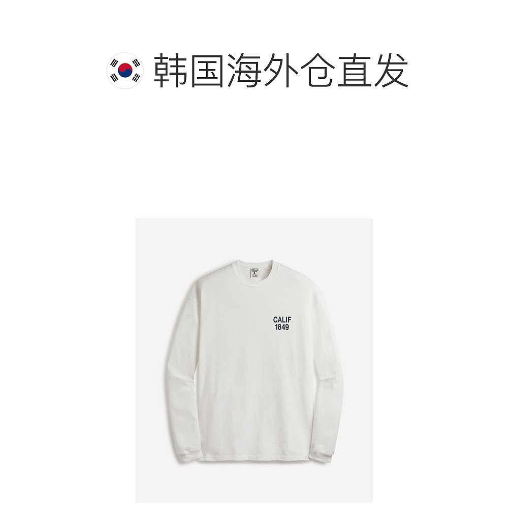 韩国直邮WHO.A.U 男士T恤California Letter Long Sleeve T-shirt - 图1