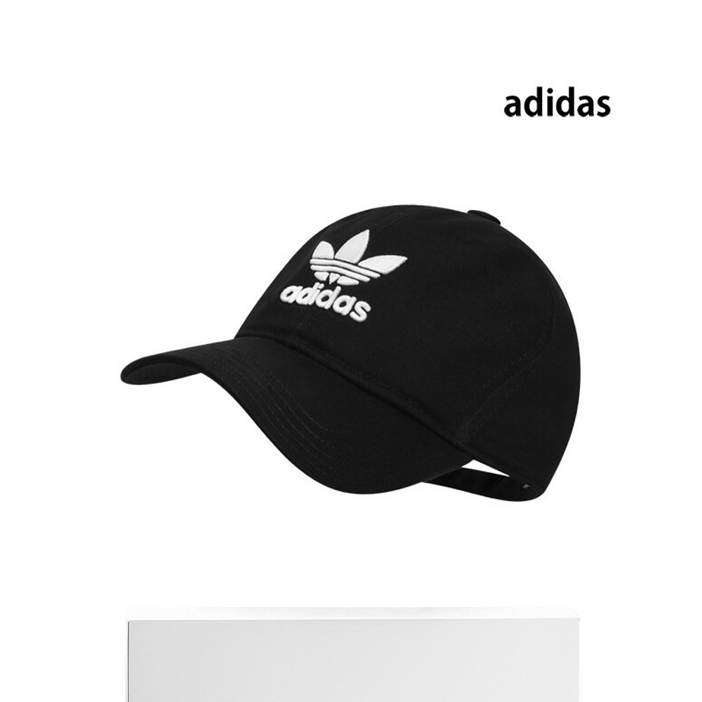 韩国直邮Adidas 运动帽 Adidas/Cap/Trefoil/Black/EC3603 - 图3