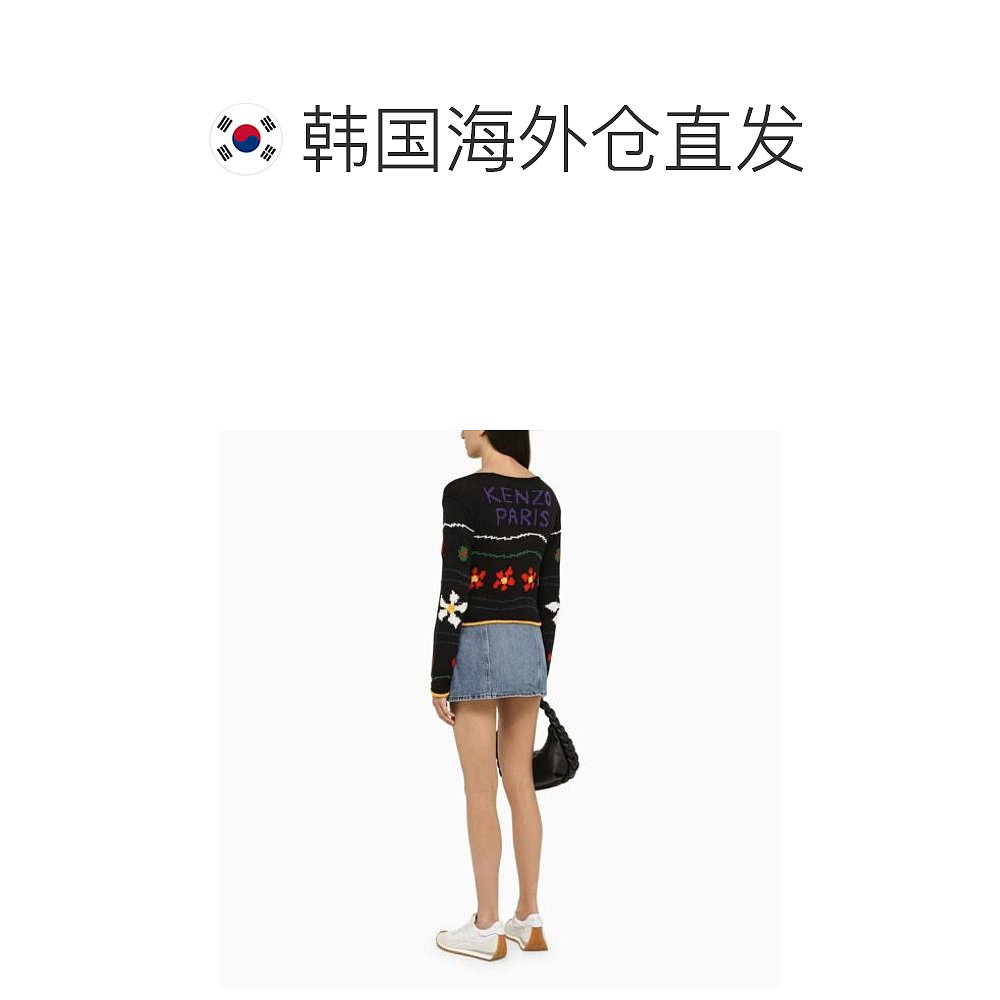 韩国直邮KENZO23SS毛衣女FD52PU3523CBCO M KENZO 99JBLACK-图1