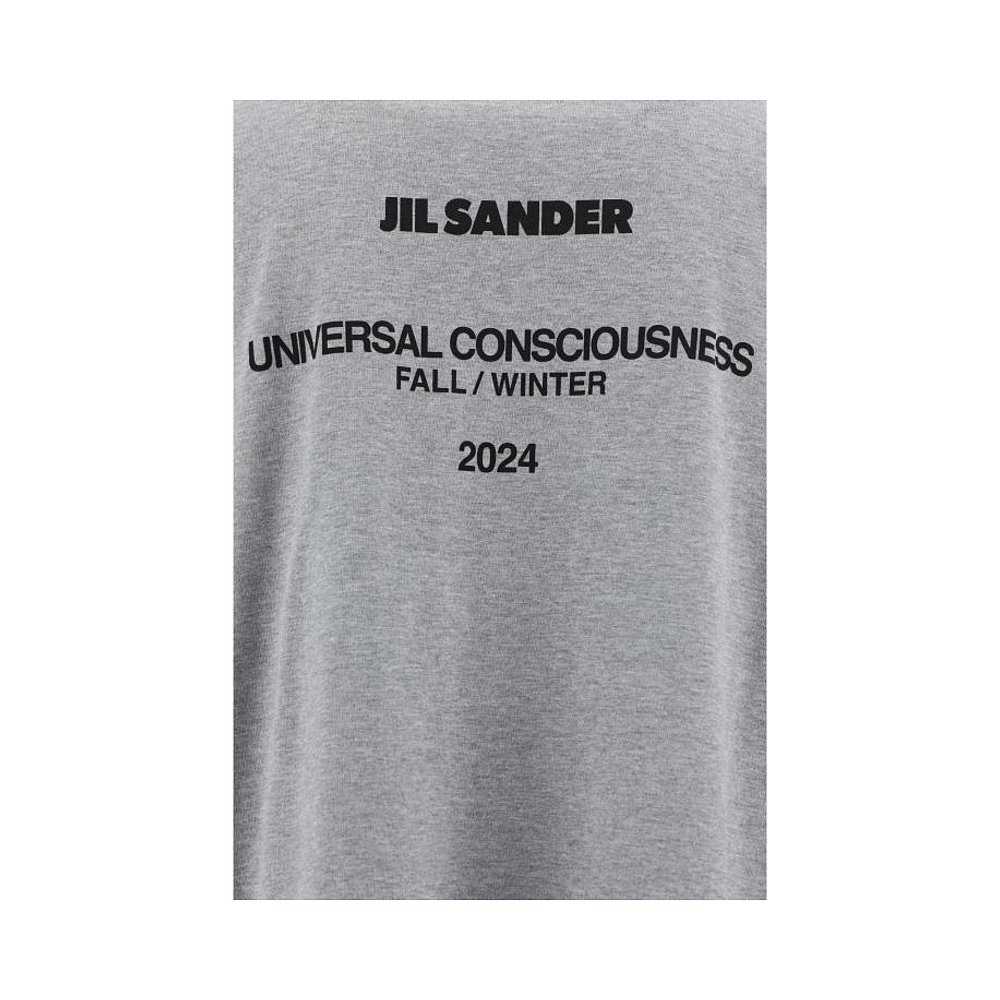 韩国直邮JIL SANDER24FW短袖T恤男J61GC0002J20086 046GREY - 图0