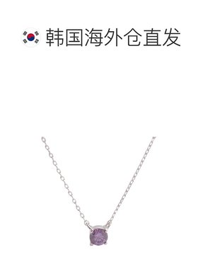 韩国直邮JUDY AND PAUL东大门明星同款2月诞生石钻切紫水晶项链