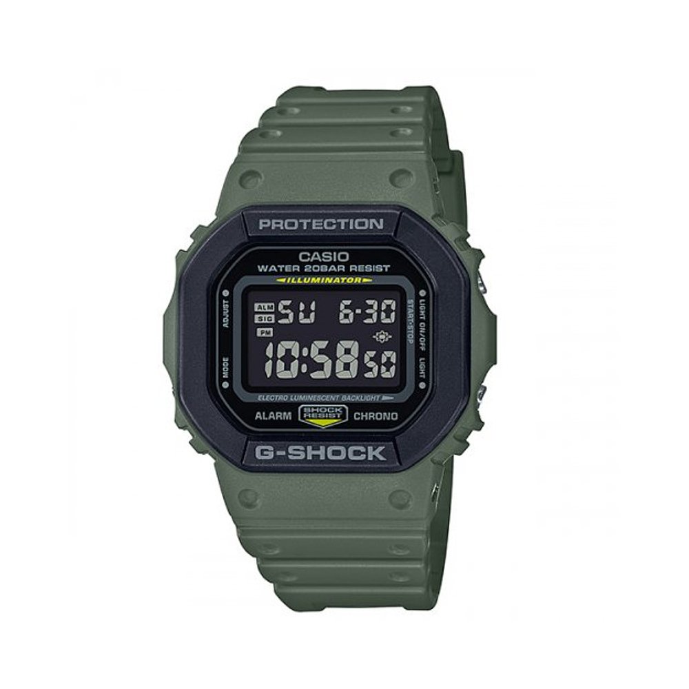 韩国直邮G-SHOCK 卡西欧复古运动小方块表DW-5610SU-3DR-GREEN - 图0