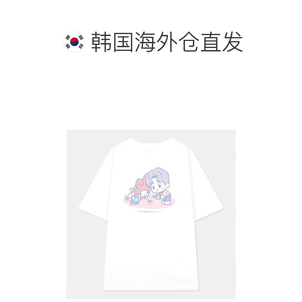 韩国直邮SPAO T恤 NCT X SANRIO 短袖T恤(粉红色)_SPRLC37U06 - 图1