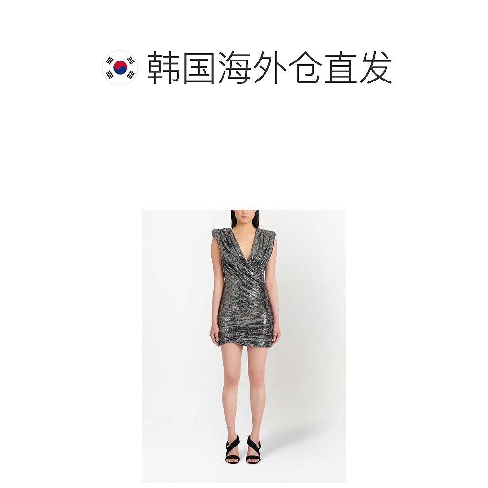 韩国直邮BALMAIN22FW中长连衣裙女YF1R5055JD51EACEAC - 图1