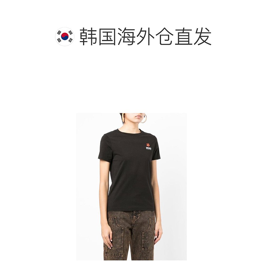 韩国直邮KENZO24SS短袖T恤女FC62TS0124SO99J NOIR-图1