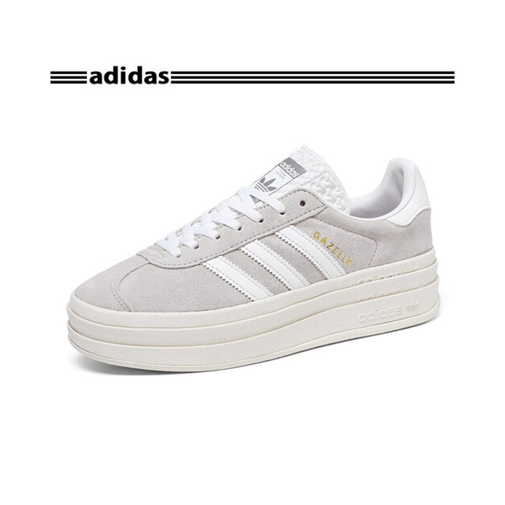 韩国直邮[Adidas] 运动鞋 Gazel Bold 女士 轻便鞋 灰色 HQ6893 - 图0