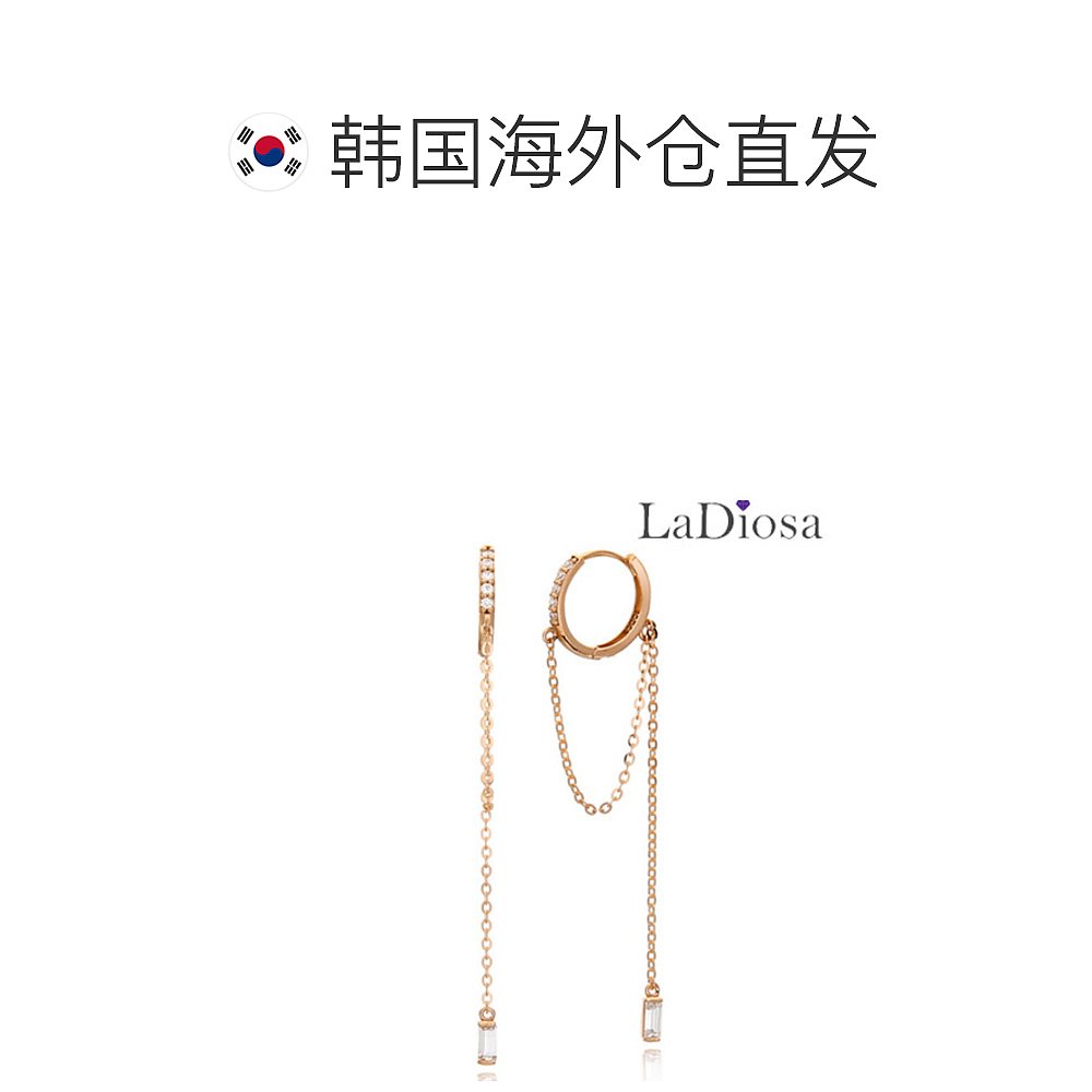 韩国直邮[LAZA] 14K 耳环 LK14OF-2752E - 图1