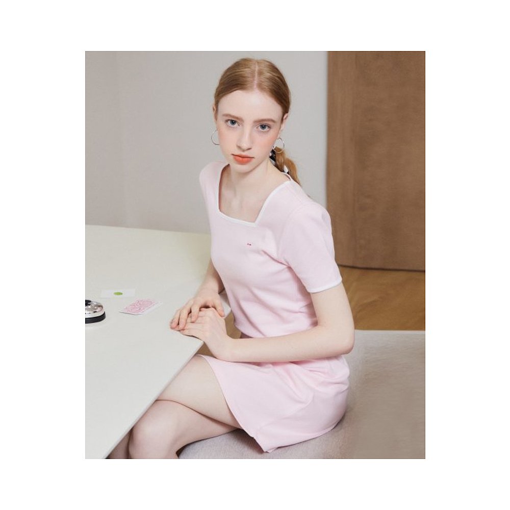 韩国直邮GUESS休闲时尚美式复古日常舒适新款连衣裙ON2K5390_LPI - 图0