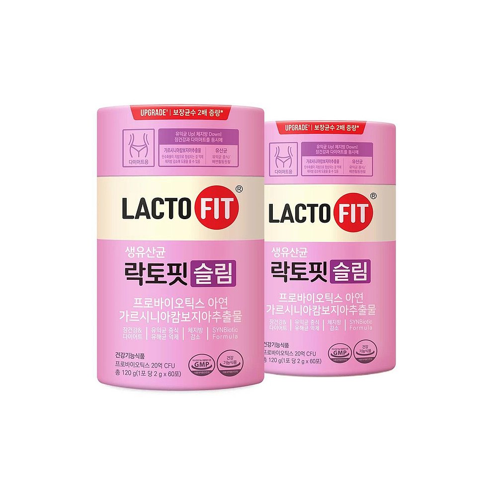 韩国直邮钟根堂LACTOFIT乐多飞乳酸菌益生菌女性调理清肠道60*2盒 - 图0