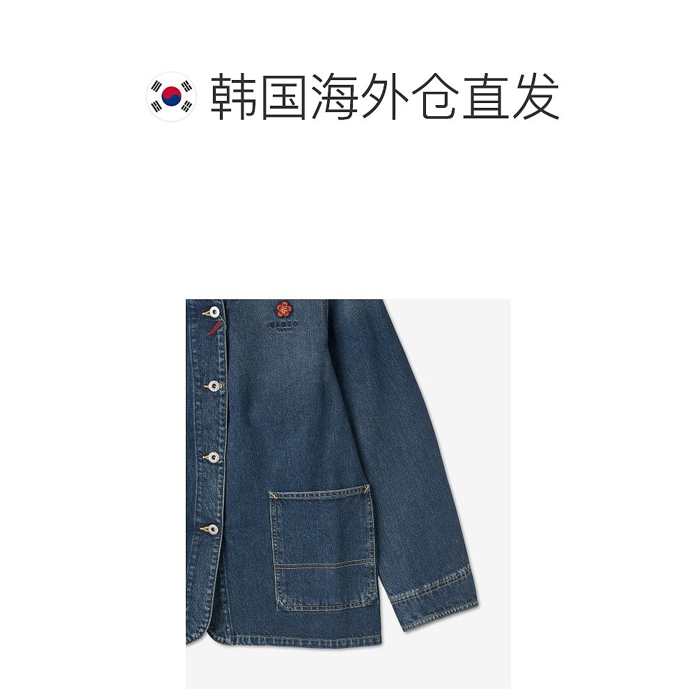 韩国直邮KENZO 夹克FD52DV2326B2DDBOKE FLOWER DENIM JACKET女士 - 图1