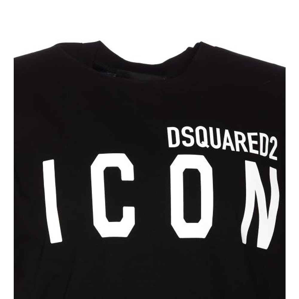 韩国直邮DSQUARED224SS短袖T恤男S79GC0003 S23009980Black-图2